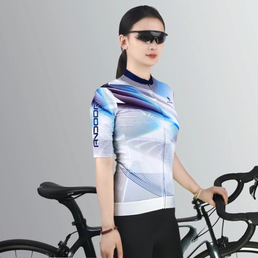 春夏骑行服短袖上衣山地车自行车公路车骑行服装修身版防晒速干