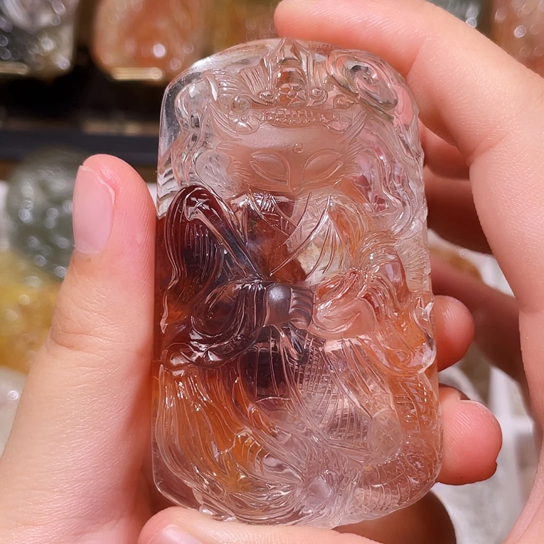 颈饰未镶嵌水晶红胶花