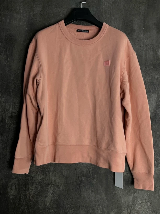 未使用 Acne studio XL码*1/刺绣笑脸logo卫衣/03204/JP