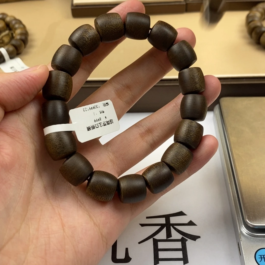 追***子沉香手串芽庄白棋楠