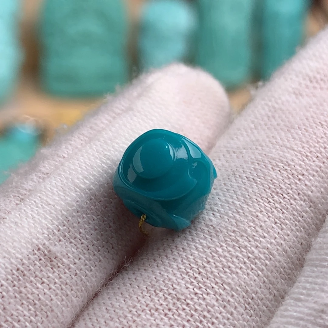 绿松石未镶嵌博古老型卡9.5