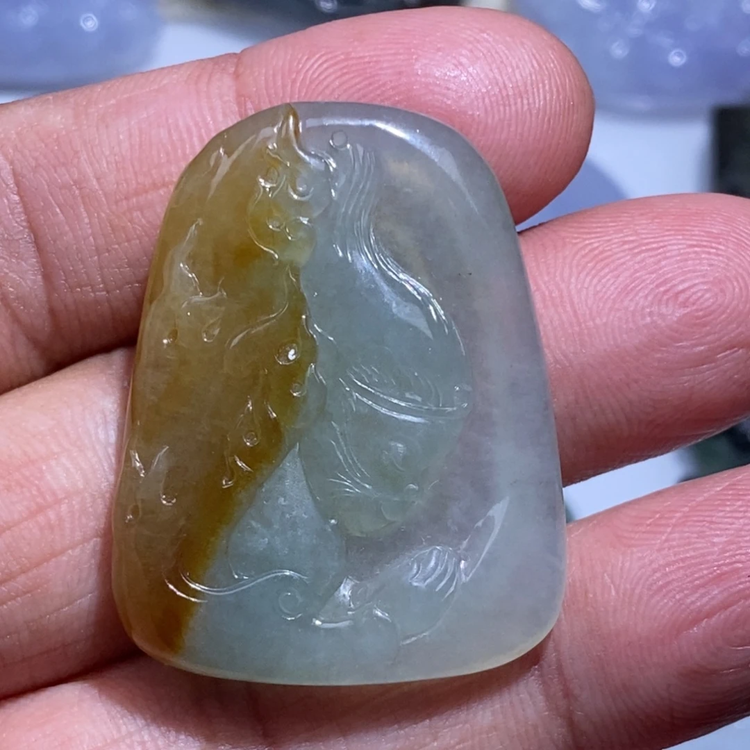 翡翠未镶嵌吊坠(不含链)