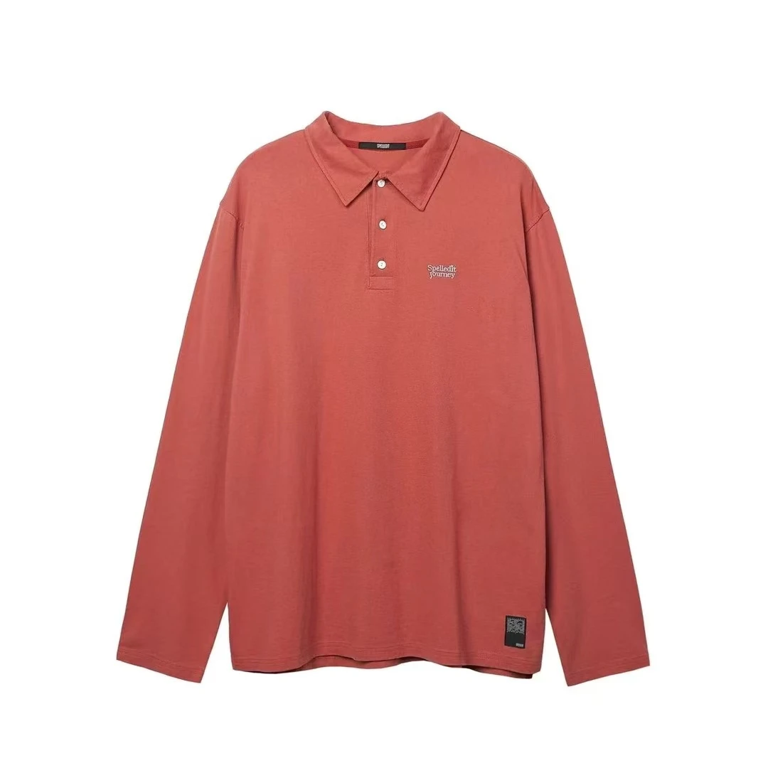 SPELLEDIT刺绣POLO长袖T恤/NO退换