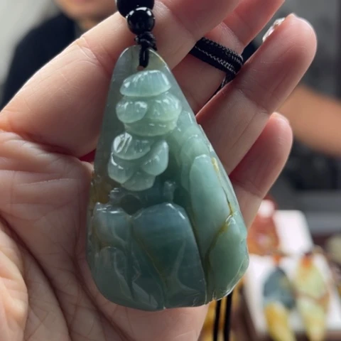 岫玉挂件未镶嵌挂件