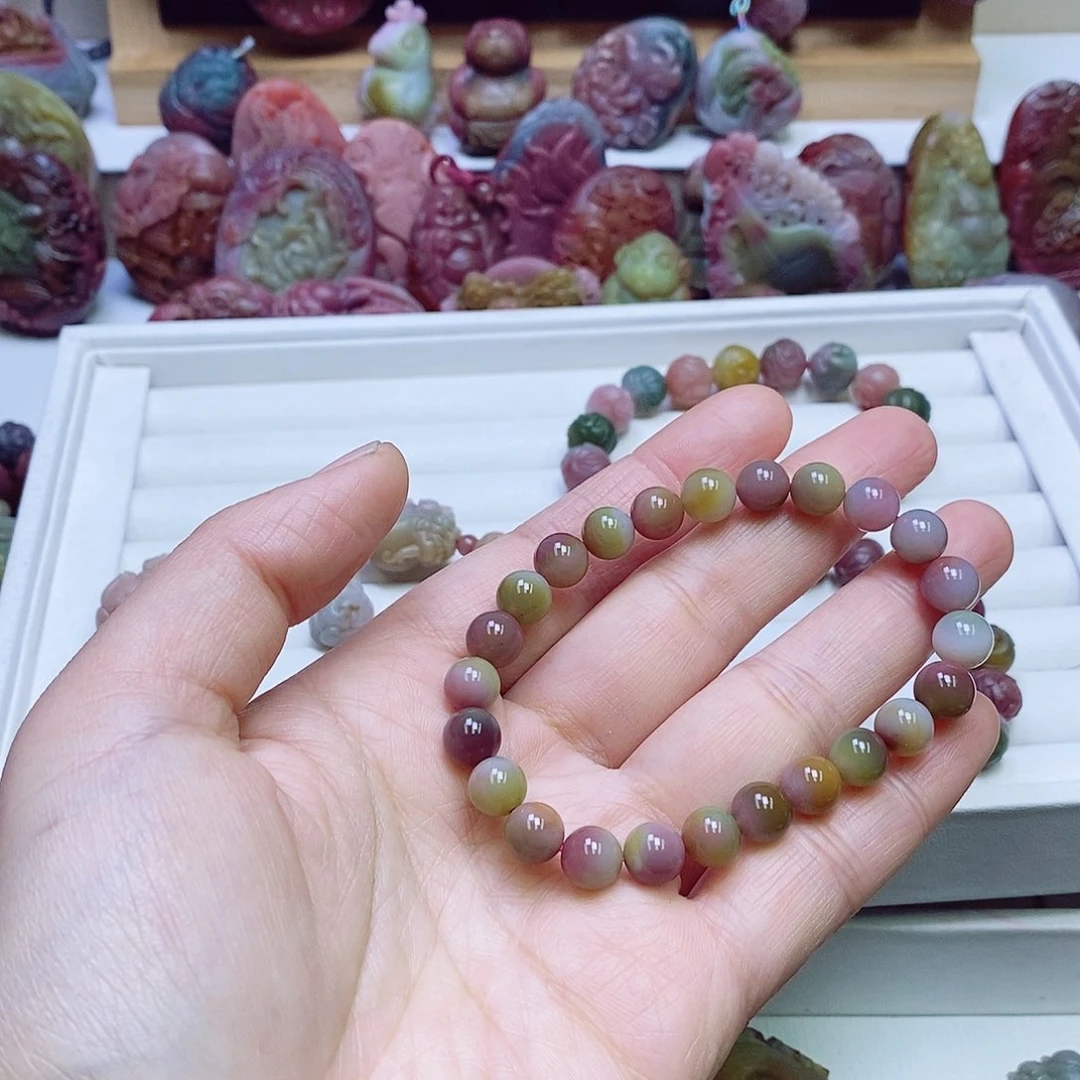 玛瑙/玉髓盐源玛瑙手链未镶嵌