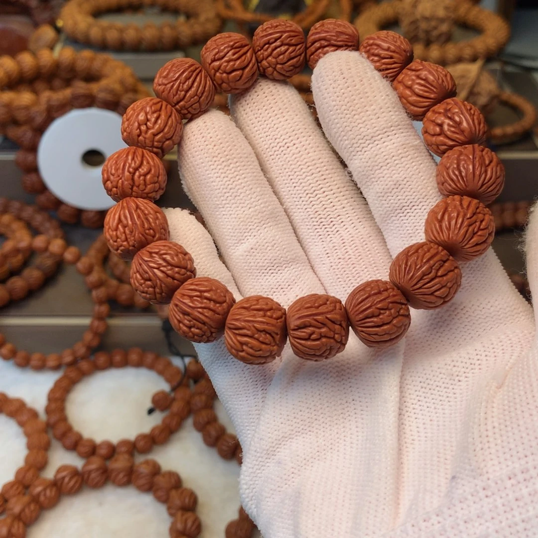 桃核手串秦岭龙纹