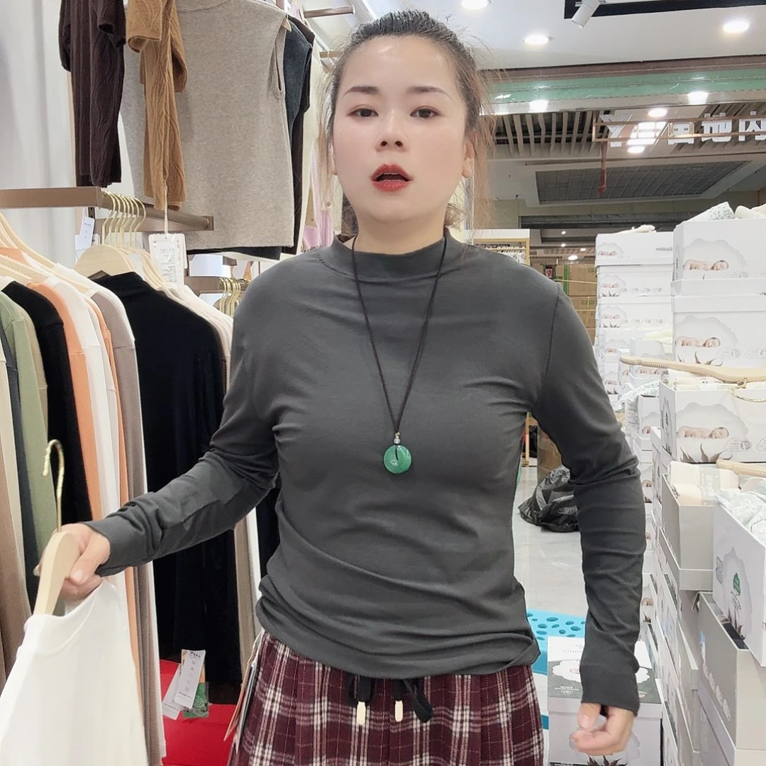 棉2641深灰色打底衣