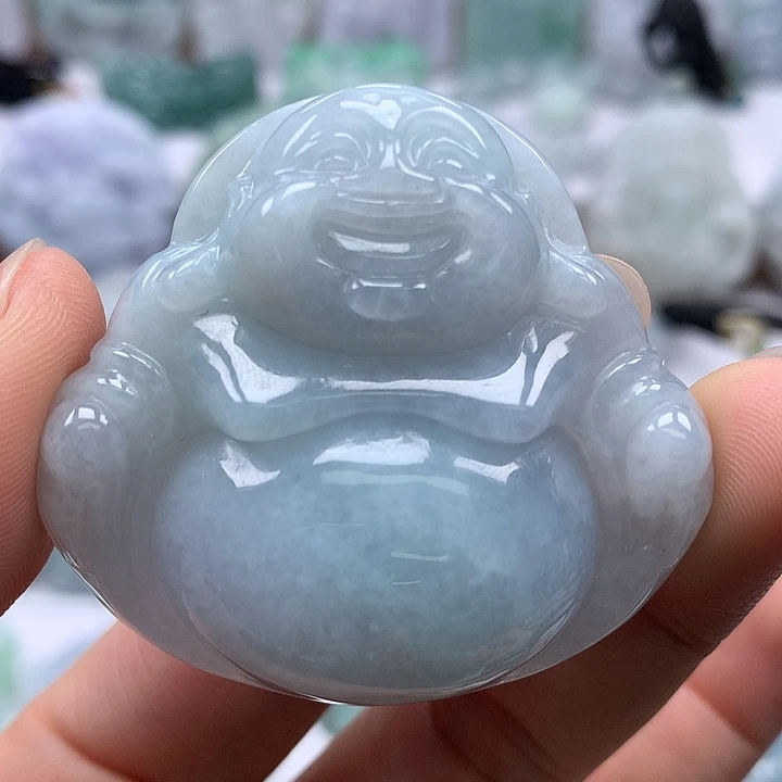 翡翠未镶嵌颈饰大佛福利卡厚11+