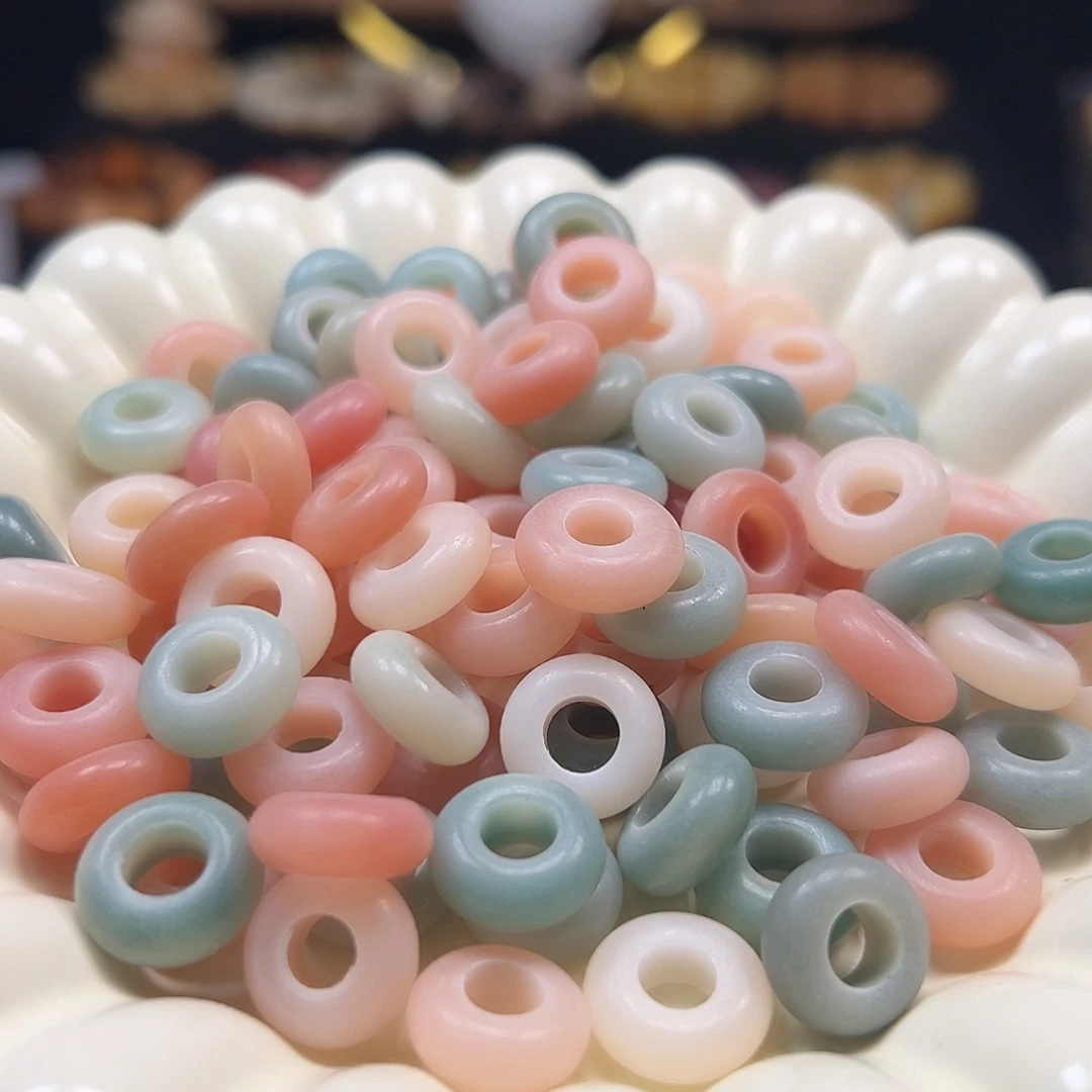 菩提根/象牙果手串卡14马卡龙甜甜圈30颗