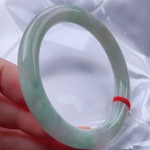 翡翠手镯未镶嵌圆59.5无纹裂48小时鉴赏期