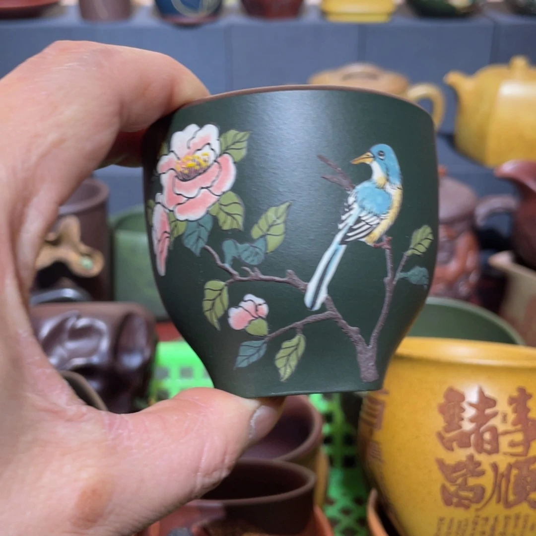 原矿紫砂手工主人杯