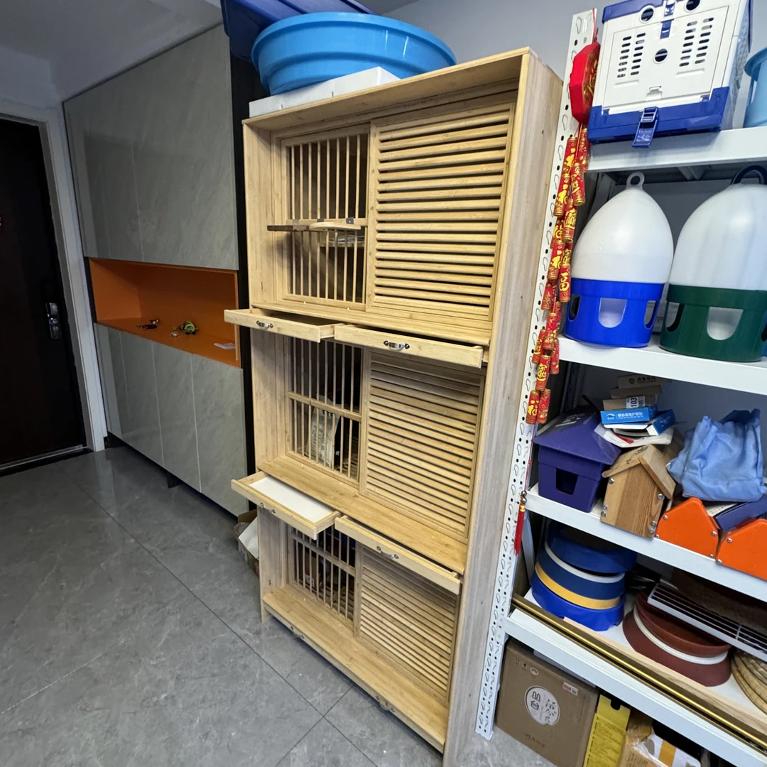 竹木组合百叶巢箱