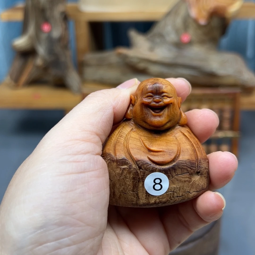 林***肆木崖柏木摆件手把件，