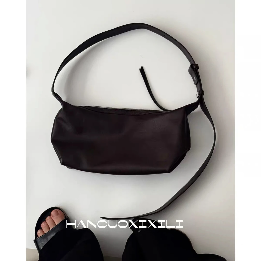 韩国西西里 city女孩骑行包包轻便软牛皮腋下包手提单肩饭盒包女