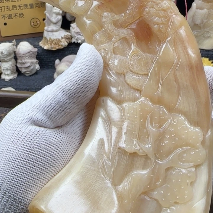 非金属摆件羊手工雕刻一个