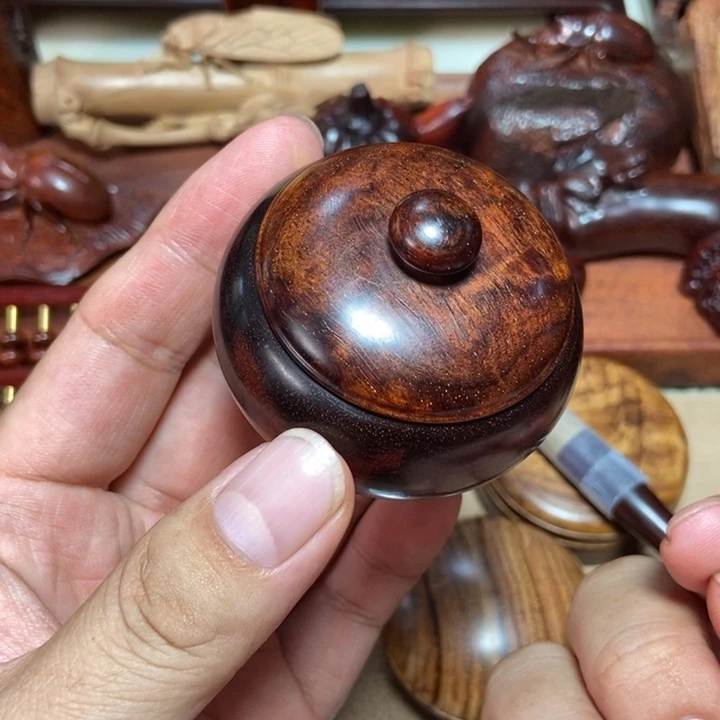 檀香紫檀（小叶紫檀）风**月罐
