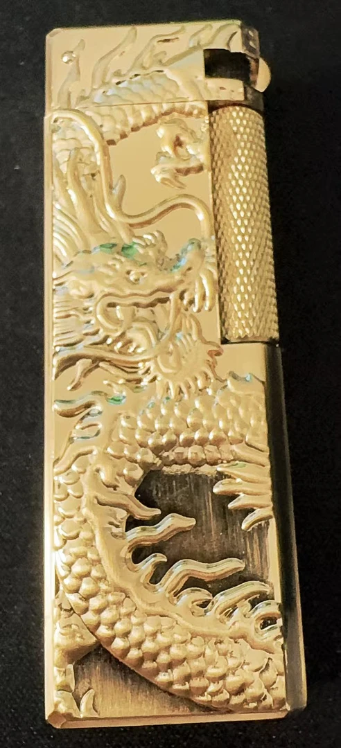金龙出海双面浮雕工艺迷你复古打火机