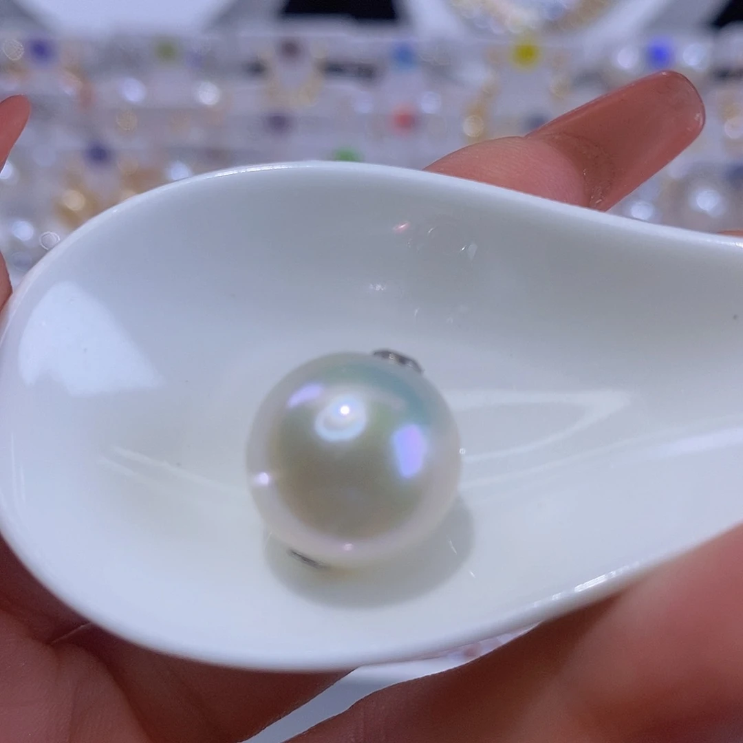 淡水珍珠银S925镶嵌颈饰