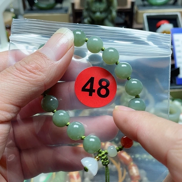 和田玉手链未镶嵌蓓*