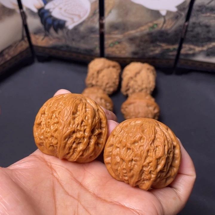 文玩核桃把件38铁锤