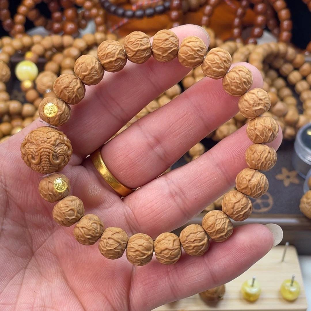 猴头核桃手串小微微瑕毒液镶嵌搭配款4号