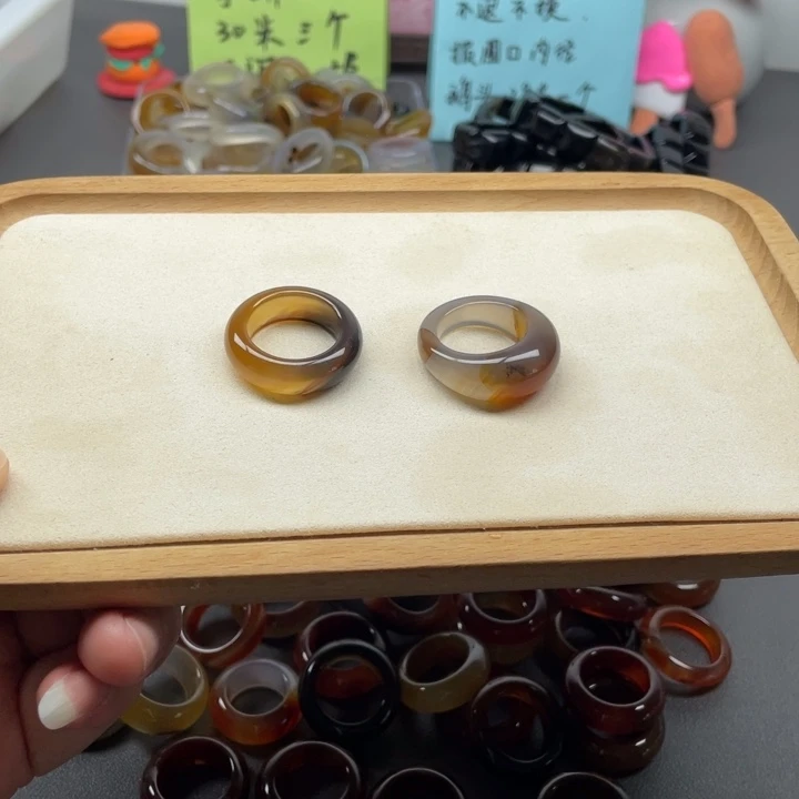 未镶嵌戒指玛瑙/玉髓