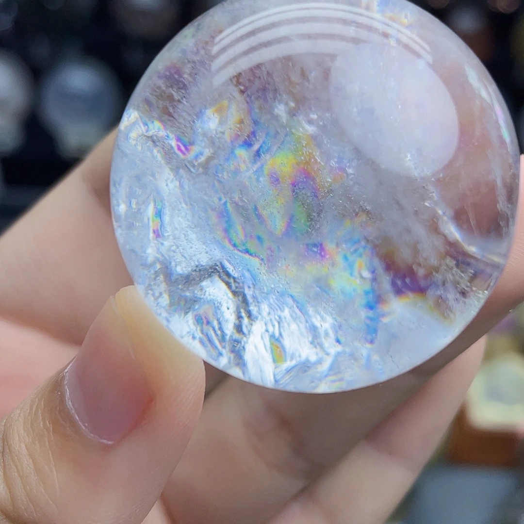 未镶嵌珠宝半成品水晶天然水晶37.3mm