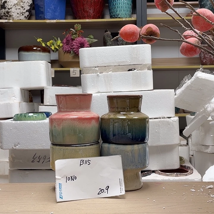 粗陶多肉花盆微瑕115