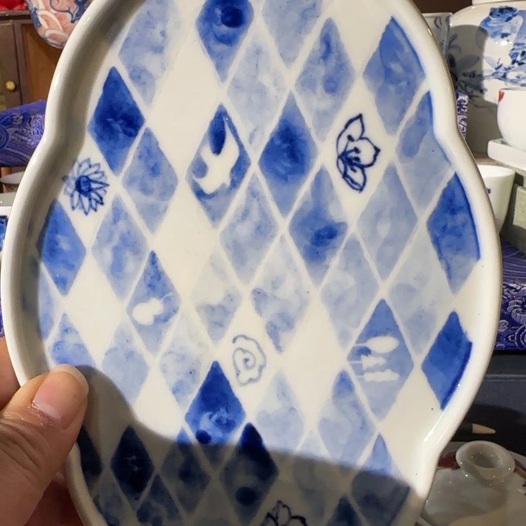 瓷手绘茶盘青花瓷器