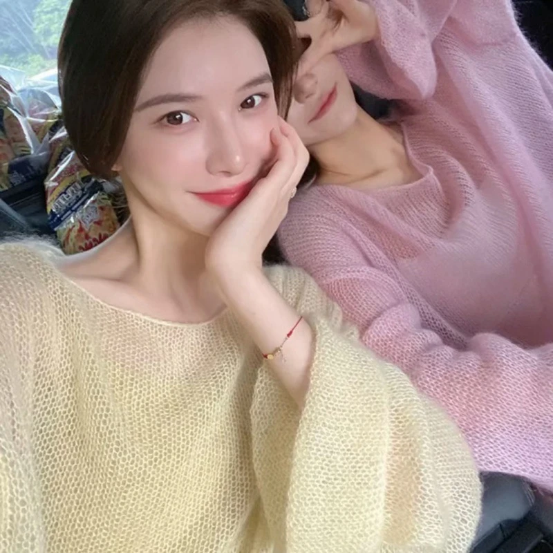 夏季镂空毛衫女装薄款慵懒风洋气宽松毛衣防晒衫罩衫外套上衣