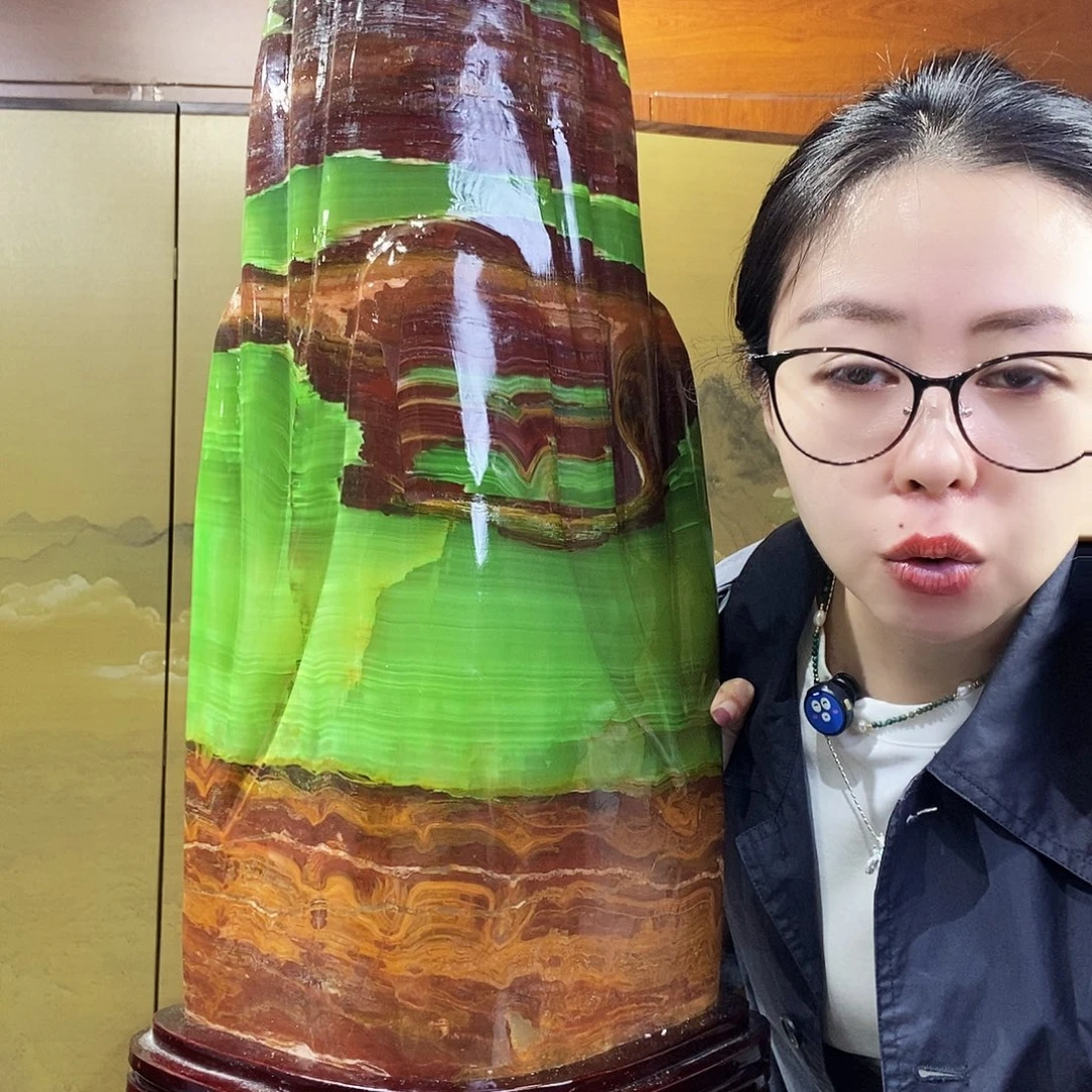 石材山水画作品摆件