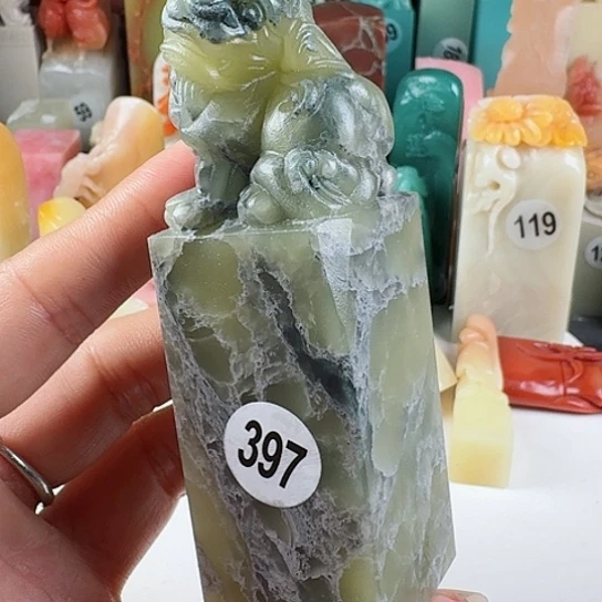 寿山石印石白****化印石章料…..