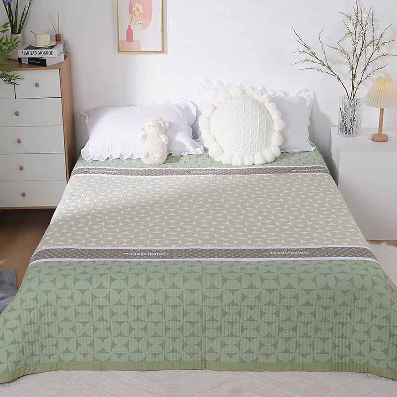 【蒂凡绿】四季亲肤莫代尔棉床盖尺寸2米x2.3柔软亲肤不跑床