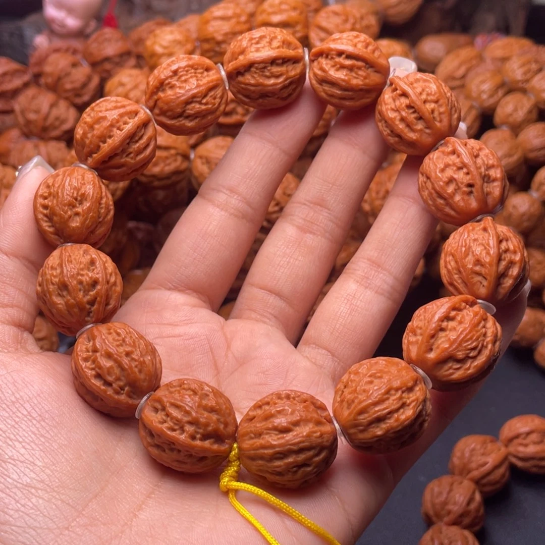 文玩核桃吊坠虎**林粗筋京八棱