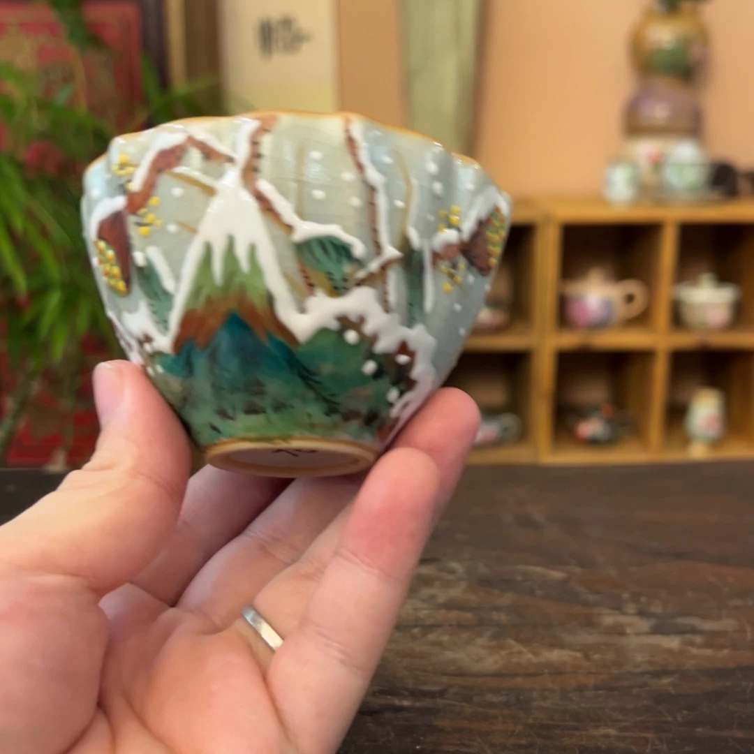 柴烧手工手绘陶瓷
