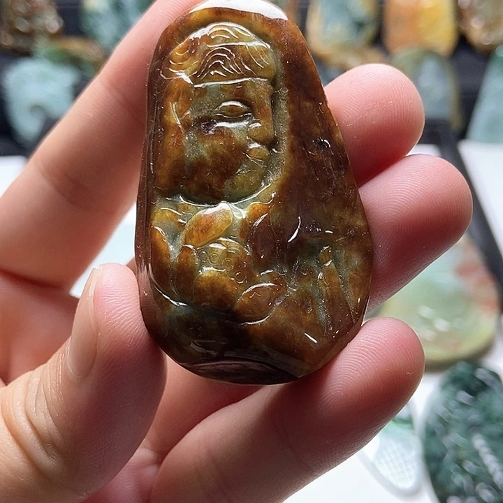 颈饰未镶嵌翡翠翡翠a货