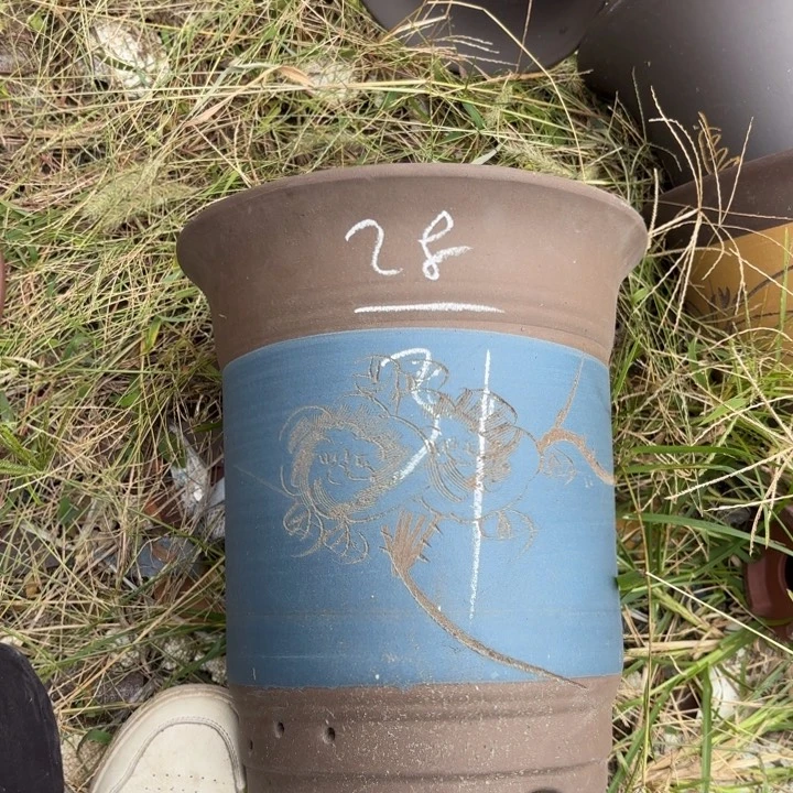 紫砂茶杯紫砂的花