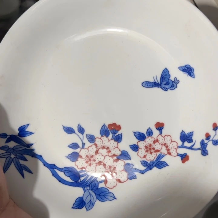 手绘微瑕八寸窝盘
