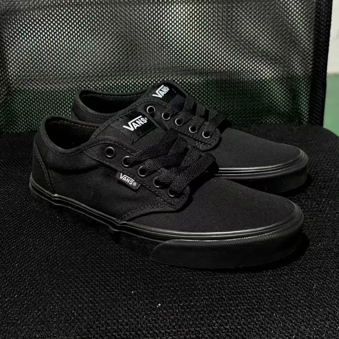 VANS低帮黑武士Atwood休闲运动潮流复古帆布滑板鞋子VN000TUY186