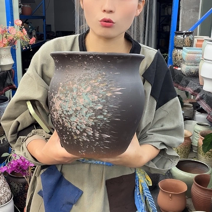 22+24 -粗陶花盆有孔