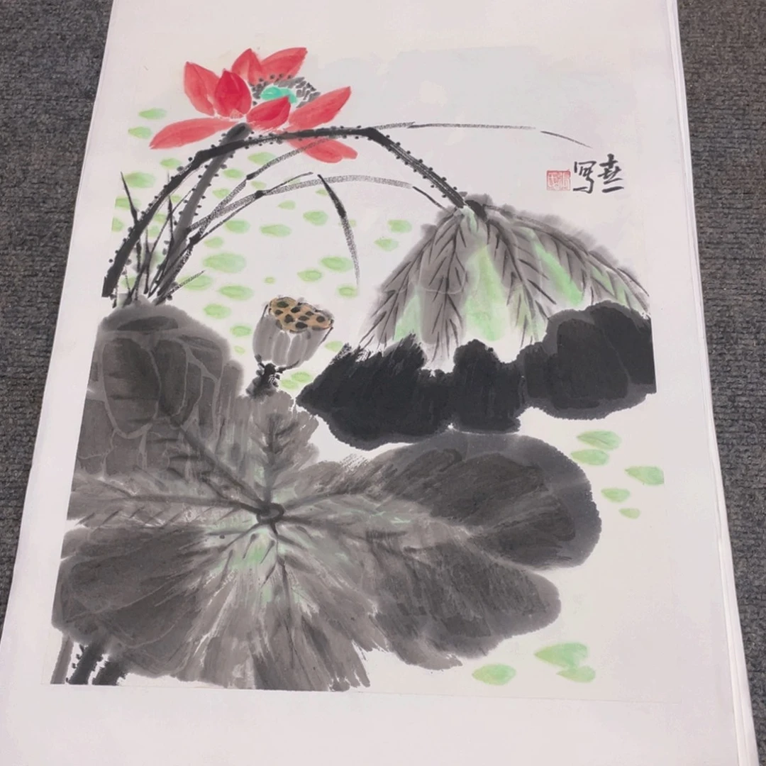 国画1.4平尺纯手绘国画作品