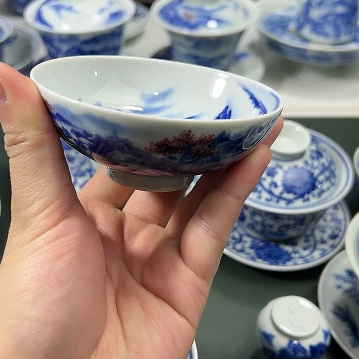 茶***韵微瑕柴窑山水普洱杯