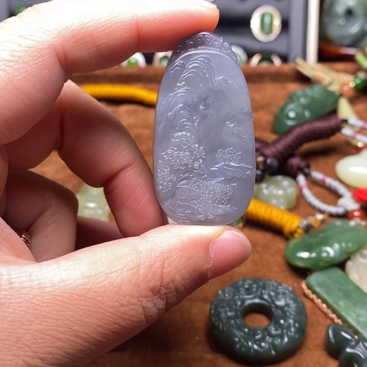 和田玉未镶嵌颈饰