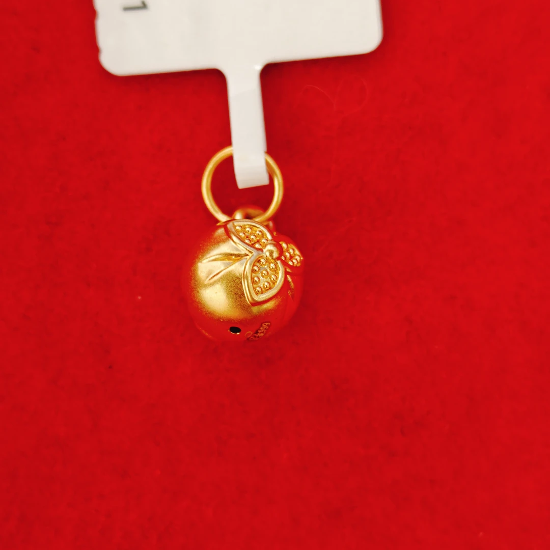 【莹莹专享】足金999饰品 三叶草圆球吊坠 XP 0.55