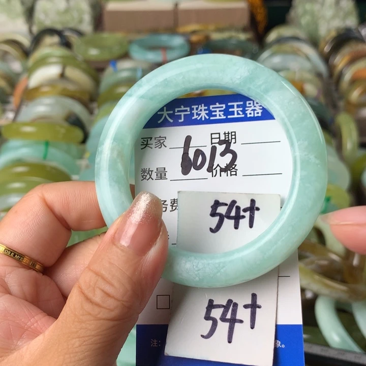 蛇纹石玉未镶嵌手镯6013