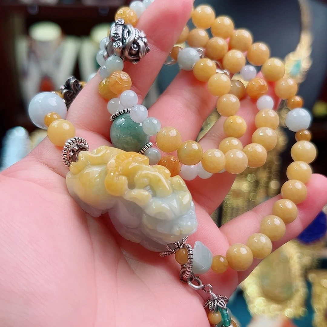 手链翡翠未镶嵌国风