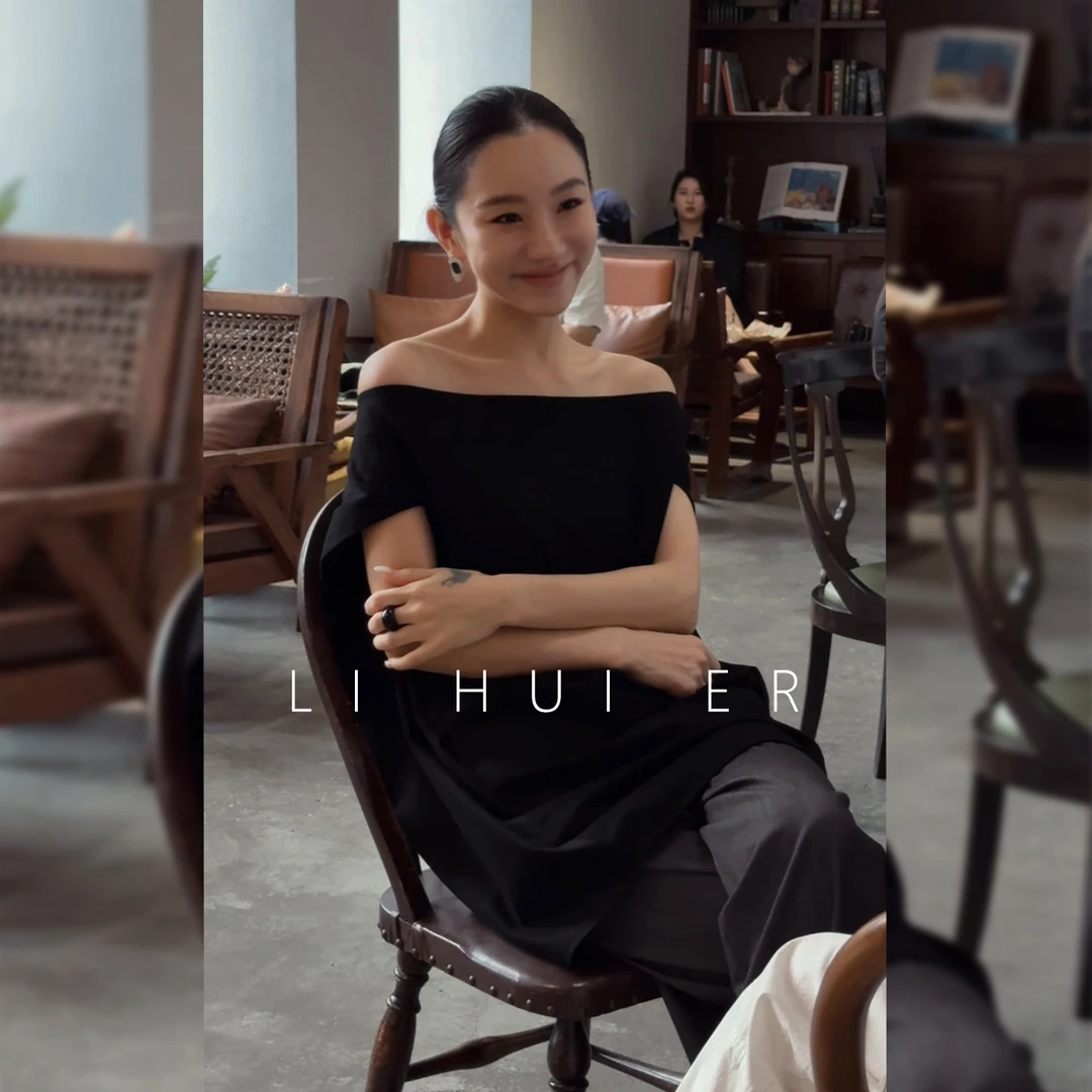 LiHuiEr李慧儿【戛纳晚风】2025秋季百搭舒适黑色上衣LL0251089