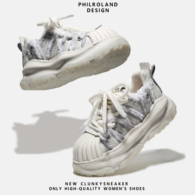 复古贝壳头女鞋2025新款擦色流苏板鞋女ins潮流运动时尚休闲鞋