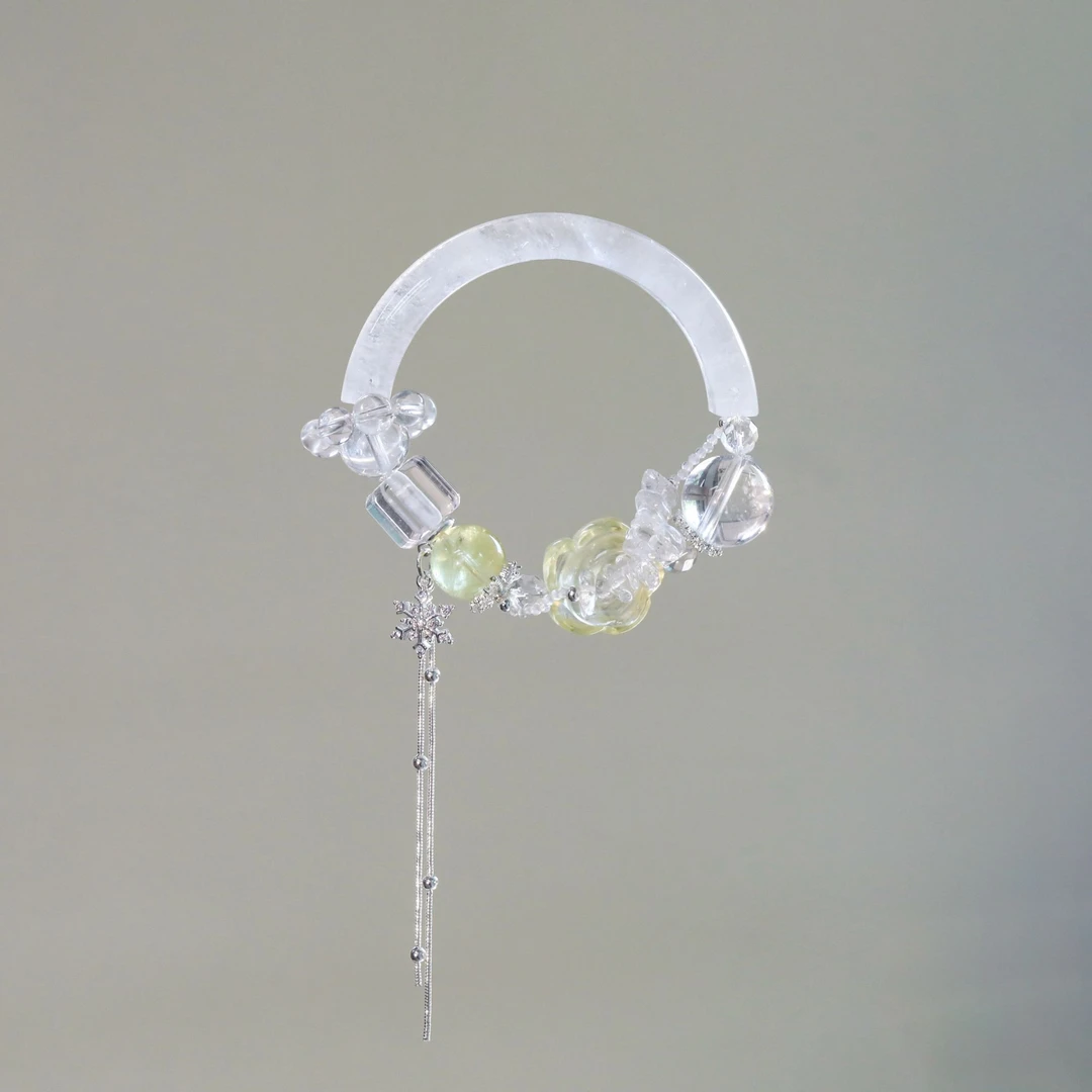 S-809 白阿塞 柠檬晶 白水晶 百搭水晶手串