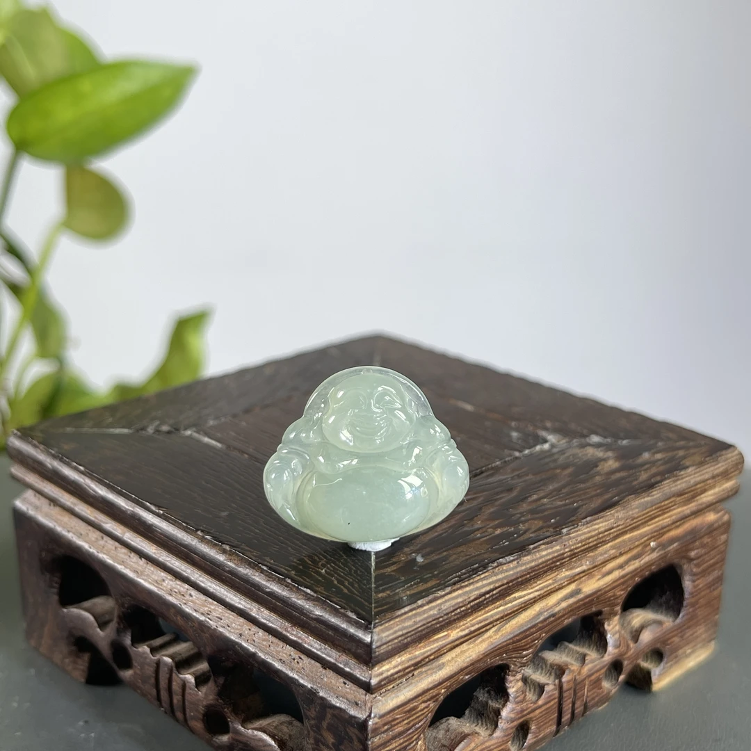 JGW07-28  天然缅甸A货翡翠  佛公